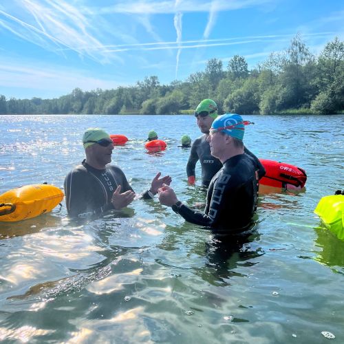 Mijnzwemcoach vierkant zwemmers galdersemeren